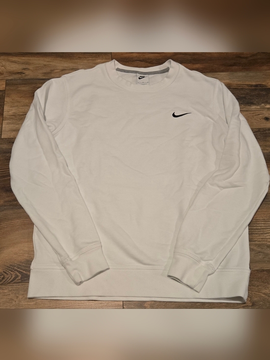 Nike Other - Nike Men's White Crewneck Sweatshirt Size Large